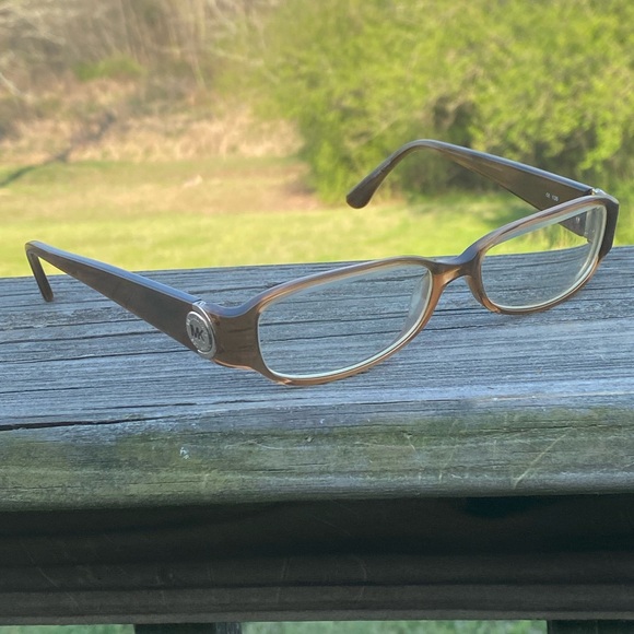 Michael Kors Brown Rectangular Glasses Frames MK Medallion 52[]15 135 - Picture 14 of 16